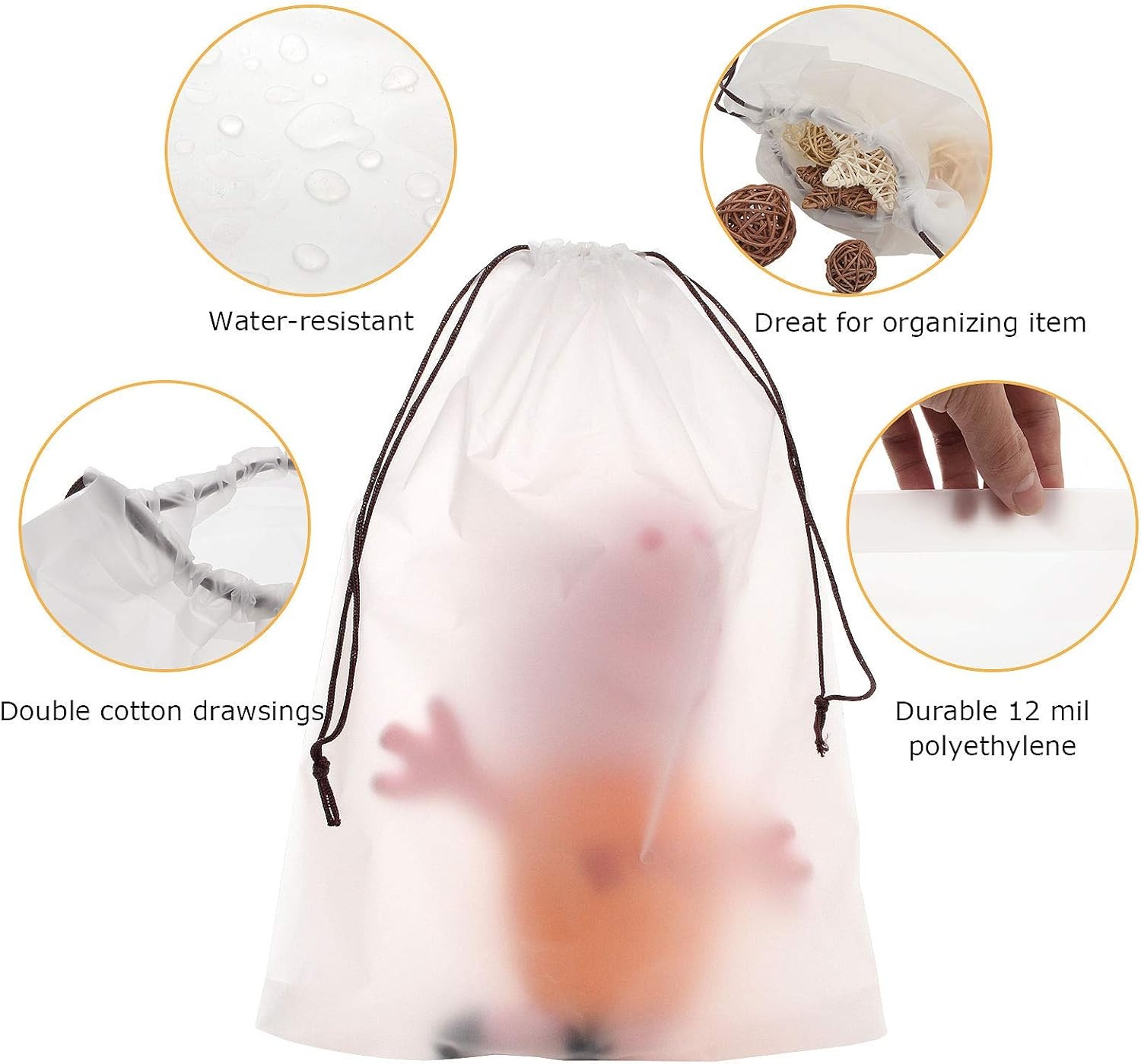 10 Pcs Shoe Bags For Travel Wa - Multi Pack Underwear ulasan dan harga