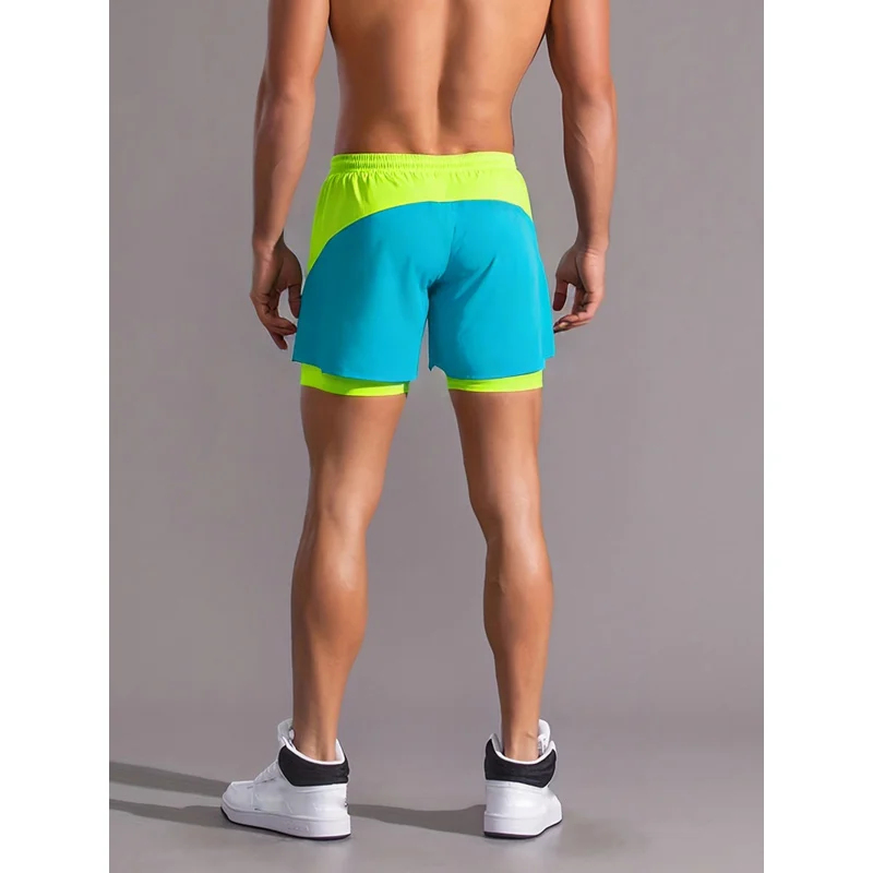 Men Running Cheetah Leopard Si - Compression Shorts Athletes ulasan dan harga