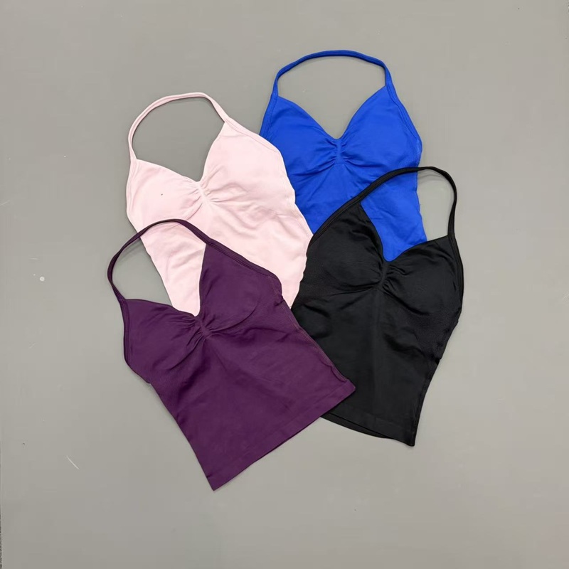Gym Women Sports Tank Top Seam - Suspender Tank Top ulasan dan harga