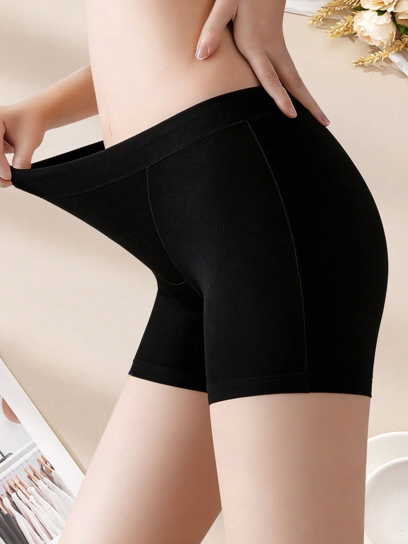 2PCS Cotton Safety Women's Sho - Boxer Brief Pack Cotton ulasan dan harga
