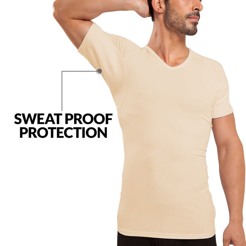 Men Undershirts Anti-transpira - Undershirt Crew Neck ulasan dan harga