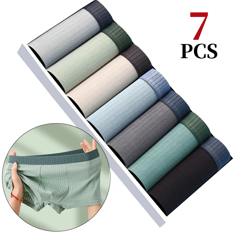 7Pcs/Lot Men's Cotton Underwea - Multi Pack Underwear ulasan dan harga