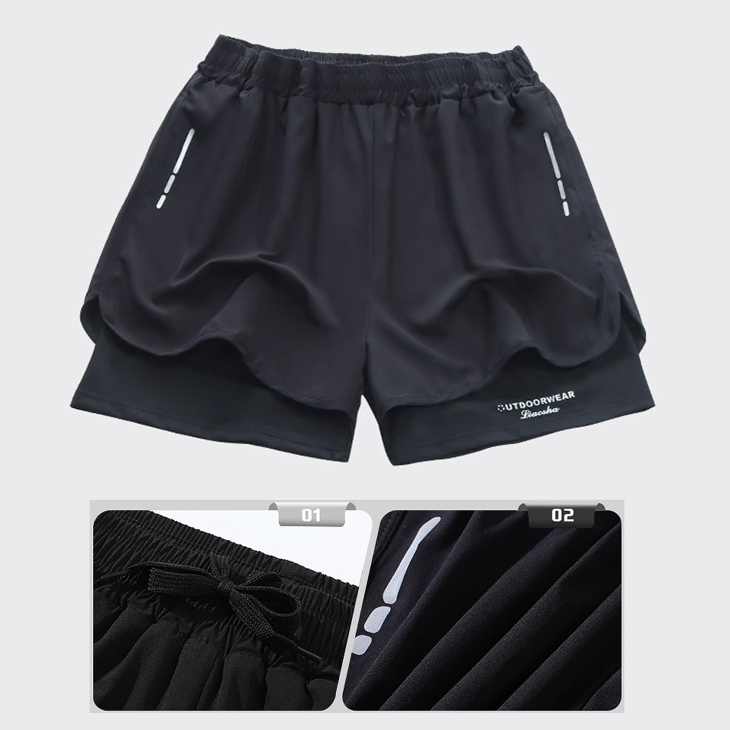 Men's Swim Trunks Quick Dry At - Compression Shorts Athletes ulasan dan harga