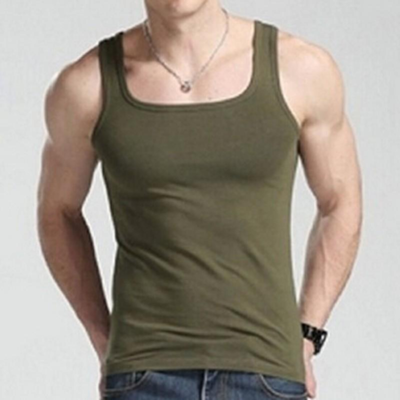 Men Sports Vest Sleeveless Squ - Sleeveless Undershirt ulasan dan harga