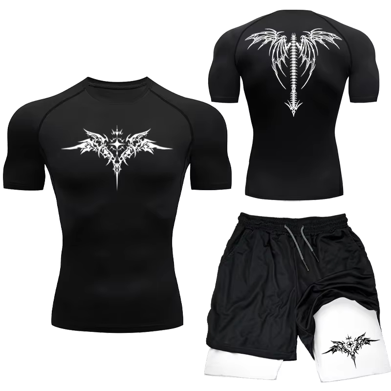 New Men's MMA Compression Athl - Compression Shorts Athletes ulasan dan harga