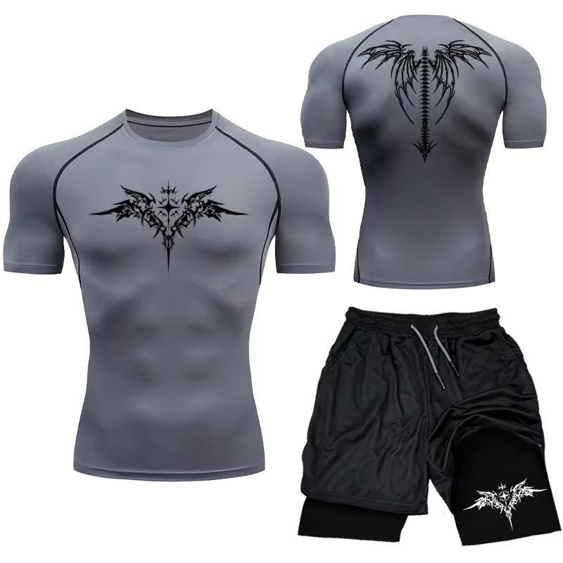 New Men's MMA Compression Athl - Compression Shorts Athletes ulasan dan harga