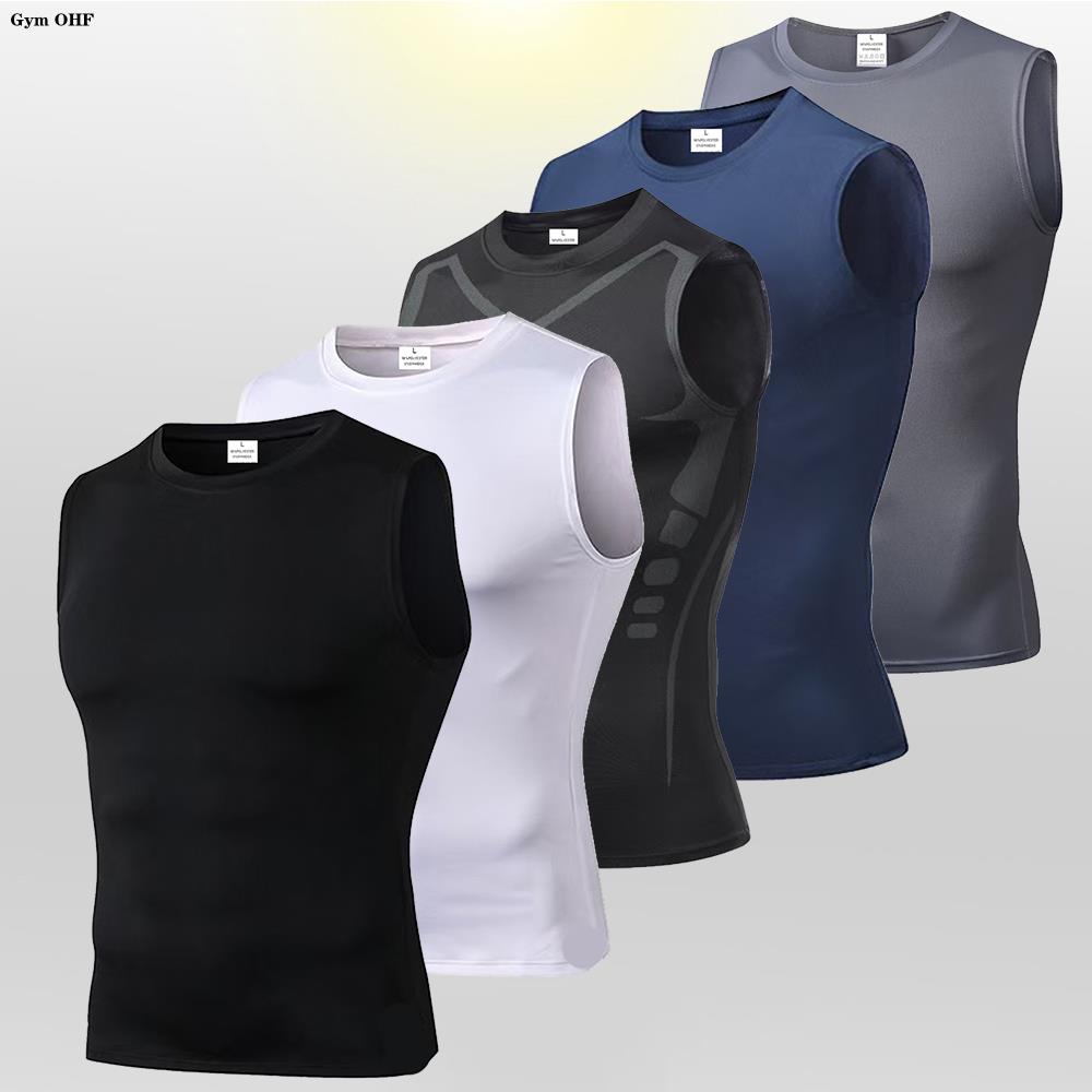 Men's Compression Tank Tops Gy - Sleeveless Undershirt ulasan dan harga